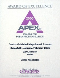 Apex Award of Excellence 2005 Apex Award of Excellence 2005