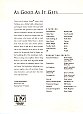 See it bigger As Good as It Gets Sales Sheet
